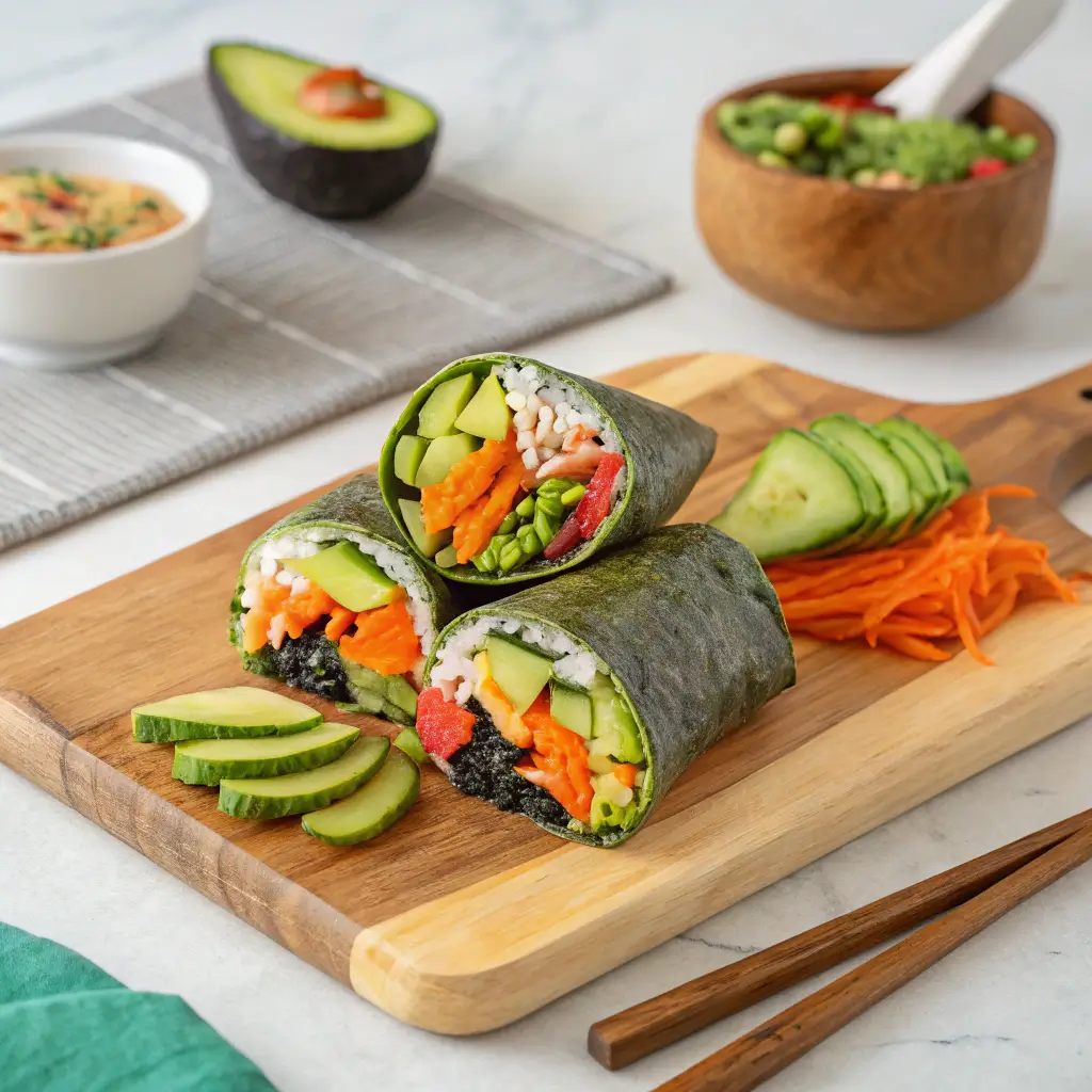 Easy Homemade Sushi Wraps with Authentic Sides