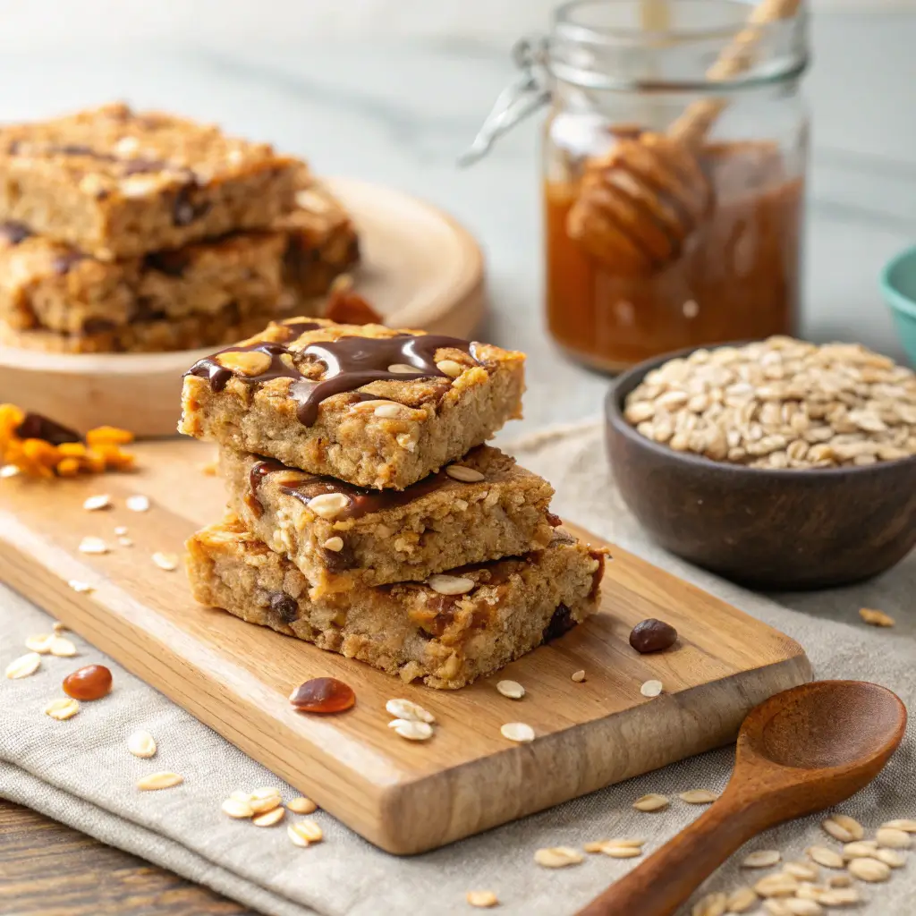 Homemade Nut Free Granola Bars with Seeds and Oats