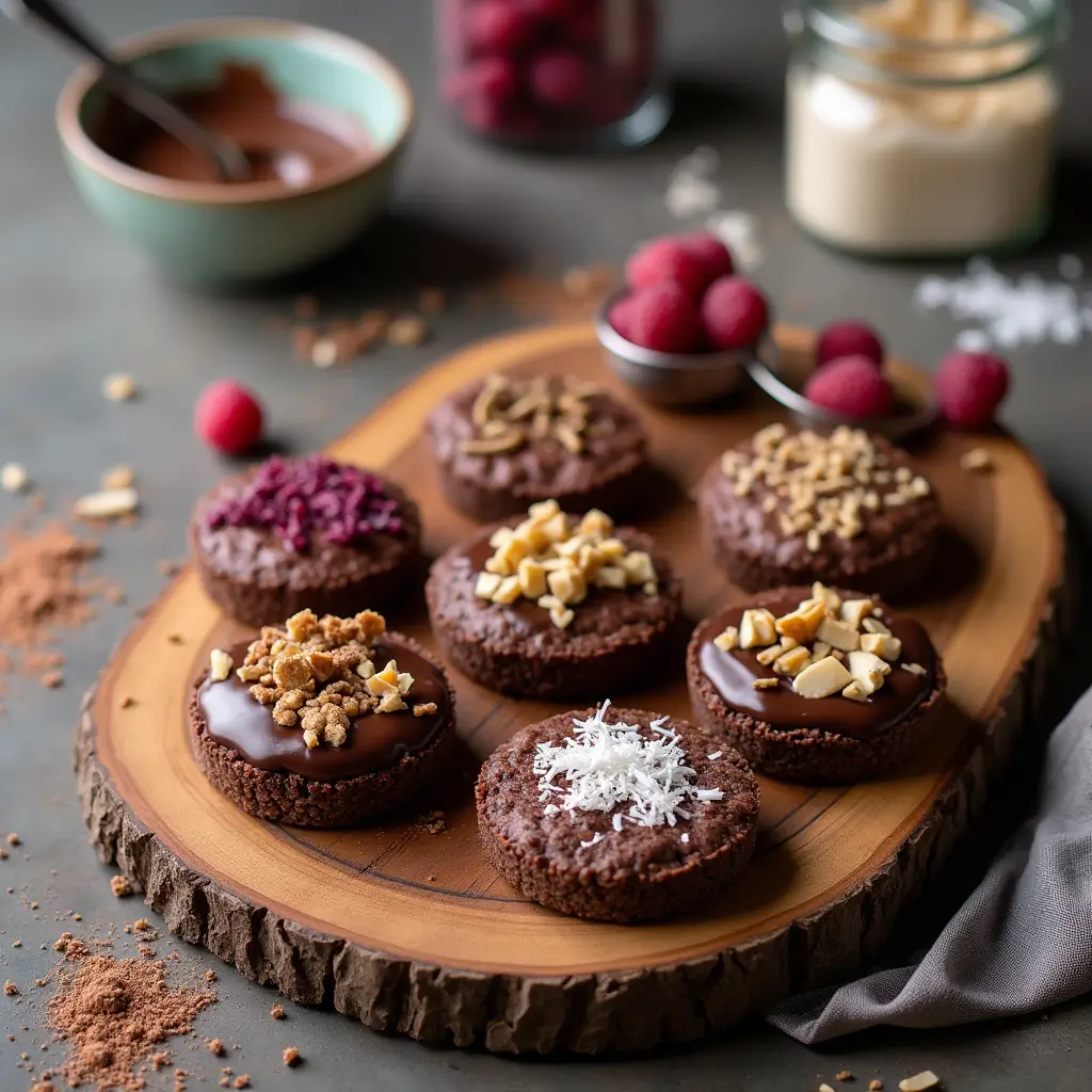 Delicious Homemade Chocolate Rice Cakes with Toppings