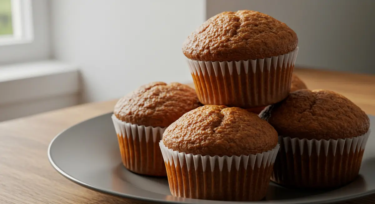 Superhero Muffins Freshly Baked on a Wooden Tray